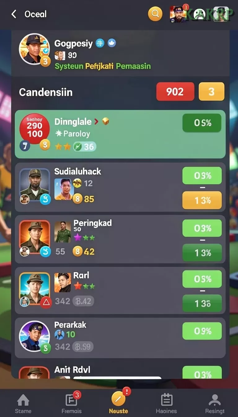 Cuplikan layar RV55 — halaman utama